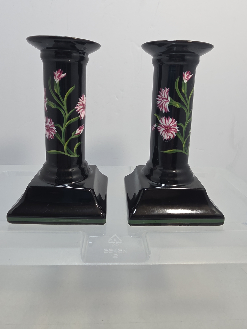 Vintage Tiffany & Co Sybil Connolly Mrs Delany’s Flowers Candlesticks Pair (B4)